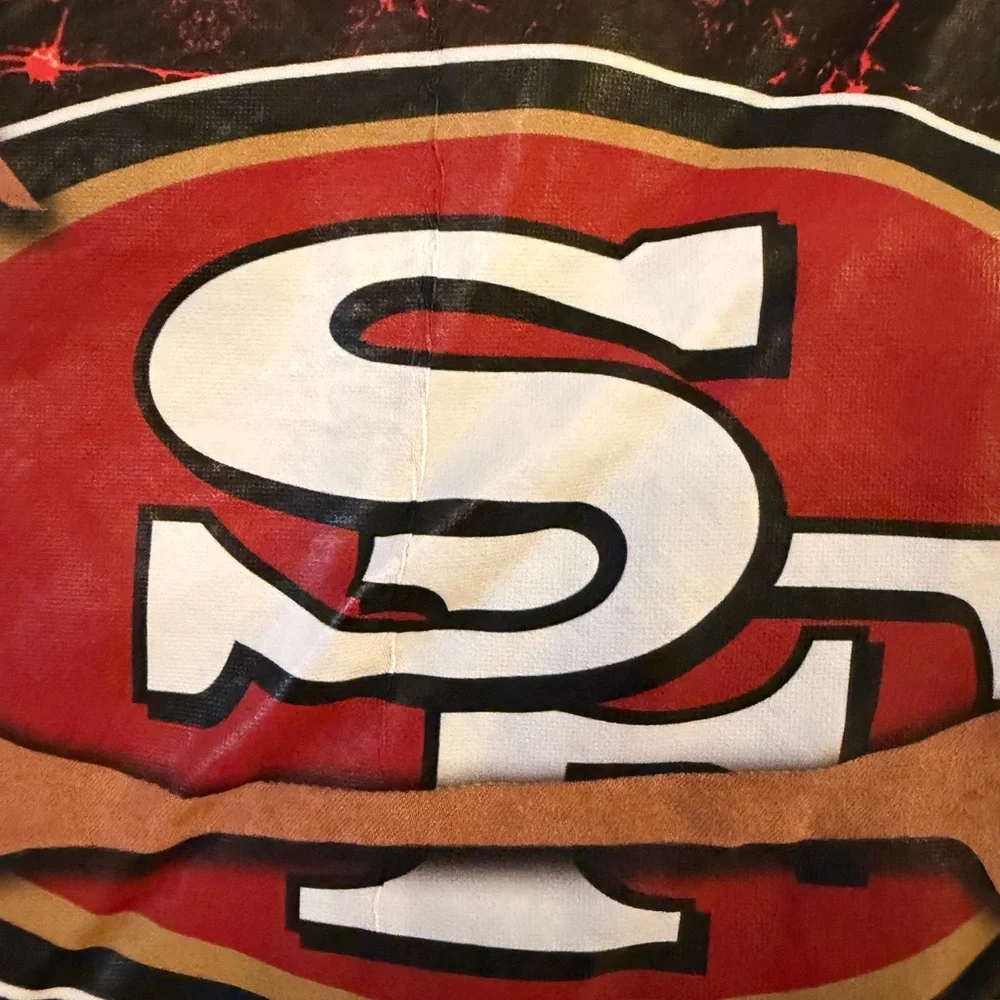 Vintage NFL San Francisco 49ers Zip Up Hoodie Football Jacket Men's 2XL - Picture 2 of 8